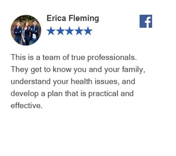 Erica Facebook review for Bellevue Chiropractic Clinic